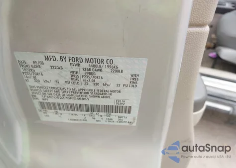 2008 Ford Escape Xls/Xls Manual из США, поврежденный, VIN 1FMCU02Z78KE46851